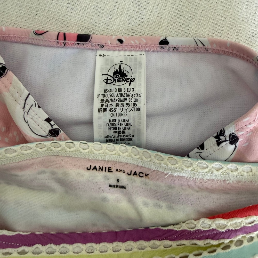 Girls Toddler Summer Clothes Lot 3T Janie and Jack H&M Disney 11pc Bundle - Picture 5 of 9